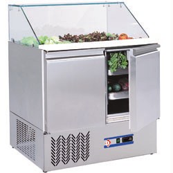 Saladette frigorifique ventilÃ©e 2 portes GN1/1