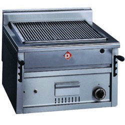 Grill pierre de lave gaz - grille de cuisson en -O-