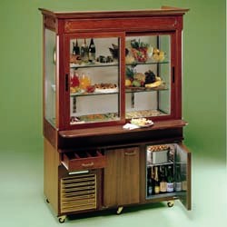 Meuble buffet 4 GN 1/1 et vitrine rÃ©frigÃ©rÃ©e